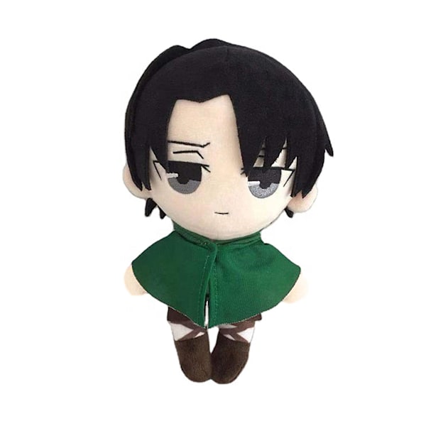 Anime Attack On Titan plysjdukke leketøy 7,8\" Levi Ackerman utstoppa figur plysjgaver samleobjekter cosplay rekvisitter for fans [LGL]