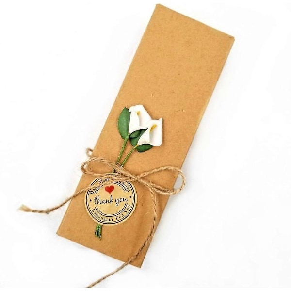 144 x Små Hvide Calla Lily Kunstige Skum Blomster til Håndværk Gaveæske Kortfremstilling DIY Bryllup Fødselsdagsfest Dekoration (LGL)