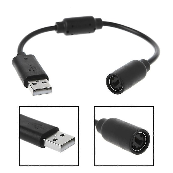 För Microsoft Xbox 360 USB Breakaway-kabel PC-kabel sladd (LGL)