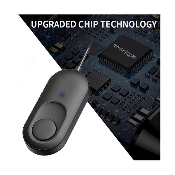 USB Muse Jiggler, Uopdagelig Musebevæger Automatisk Simulator til Forebyggelse af Computer Laptop Skærm Sleep LGL Black