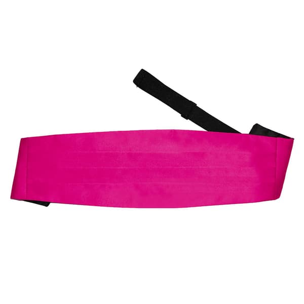 Hot Rosa Ensfarget Sateng Cummerbund (LGL) Pink