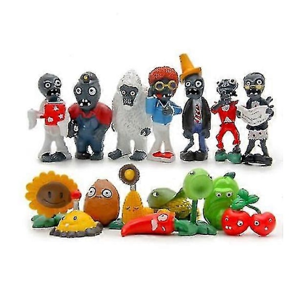 16 stk. Plants vs Zombies Lekefigurer Anime Actionfigurer