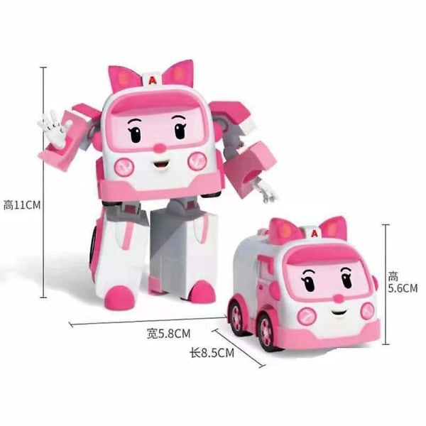 Silverlit Robocar Korea Robot Barnleksaker Transformation Anime Action Figur Poli Leksaker För Barn Present Till Barn 6