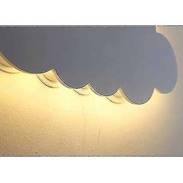 (Sky) Hvit Tre Nattlampe Veggmontert Barneromsbelysning LGL