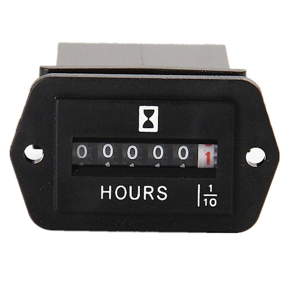 DC 6-80V Mekanisk Timeteller - Timeteller for Motor Generator Båt Biler Motocross Motor T [L]