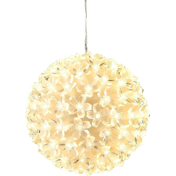 100 LED Lyskule Varmt Hvit Julepyntkule Julelys Julekule Ca. 15 cm (LGL)