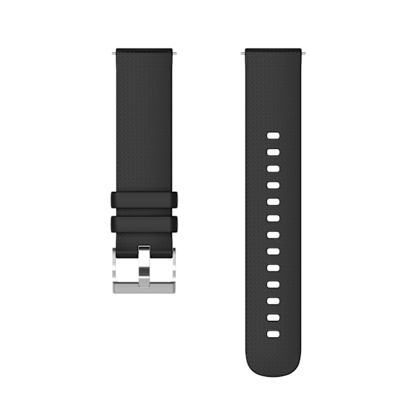Klockarmband 20 mm för Garmin, Samsung, Huawei, Amazfit (LGL) Svart