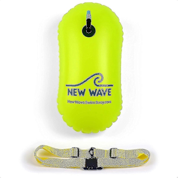 New Wave Simskum för Öppet Vatten Simmare och Triathleter - Använd Denna Säkra Simboj för Att Dra Flottar När Du Simmar Utomhus, 15l_L31 LGL