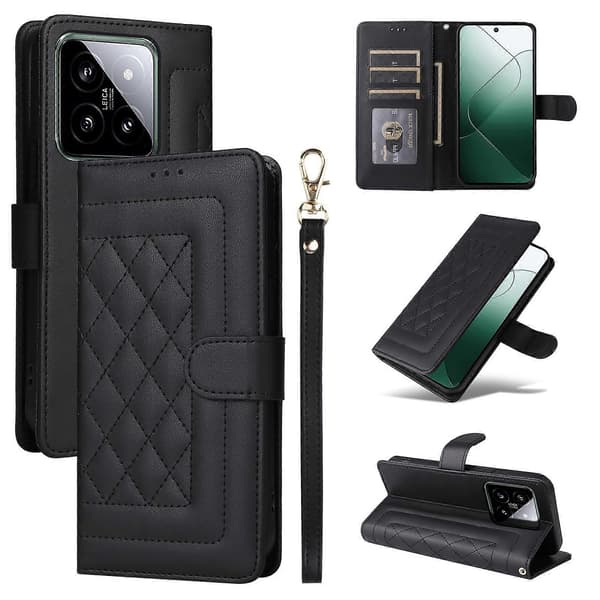 Läderfodral för Xiaomi 14 5G (LGL) Black