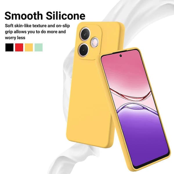 Flytande silikonfodral med handrem för Oppo A5 Pro 5G (LGL)