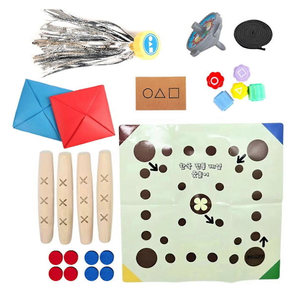 Squid Game, Squid Game Gonggi, Squid Game Gonggi Set, Gonggi Koreansk Spel, Squid Game Spel, Koreanska Jacks Gonggi Spel Gong-Gi Set LGL C