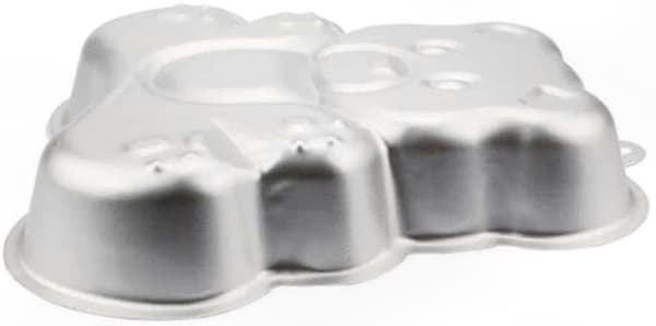 Aluminium 3D Bjørneformet Kageform, 23 cm Bageform til Fødselsdagskager (LGL)