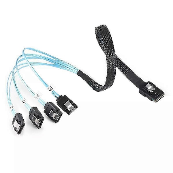 Mini SAS 36P SFF 8087 - 4x SATA 7pin Splitterikaapeli Kiintolevyn Datakaapeli LGL