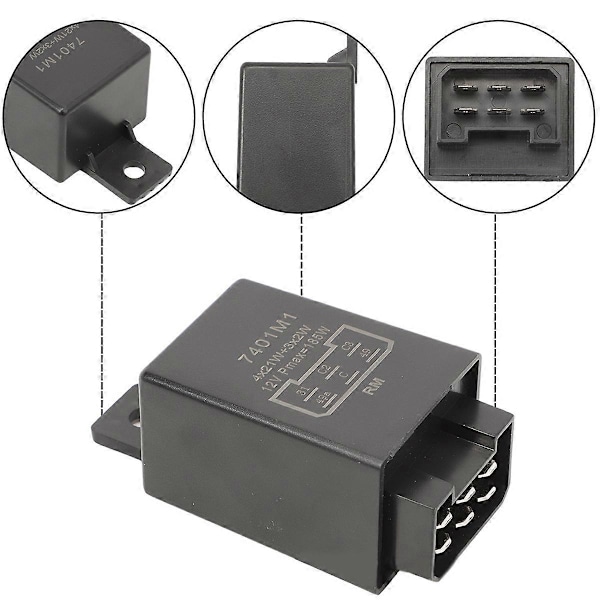 Blinkrelé Traktor Blinklysrelé 12V 21W 335200160 54229002 for Traktor Veteranbil Lastebiler (LGL)