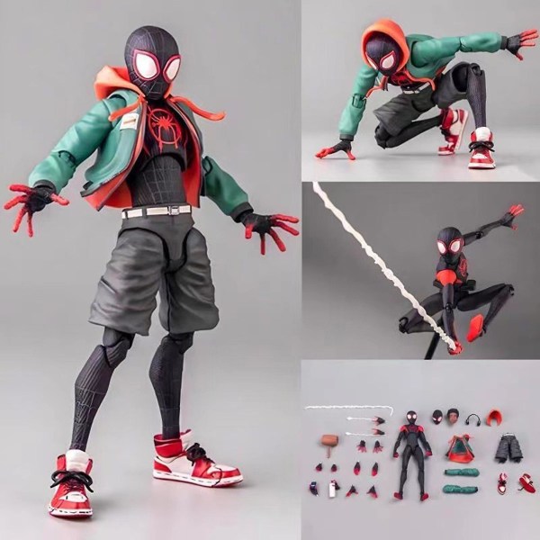 Spiderman: In i Spindelversen Miles Morales Sentinel SV Superhjältar PVC Figur Samlarmodell