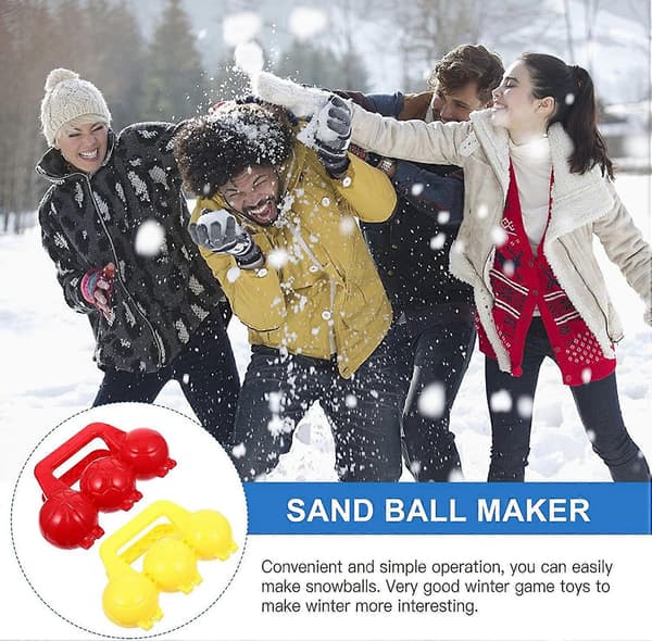 Sett med 4 praktiske snøballklyper (LGL)