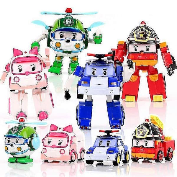 Robocar Poli Legetøj Korea Robotbil Transformationslegetøj Bedste Gaver Til Børn (LGL) Blue