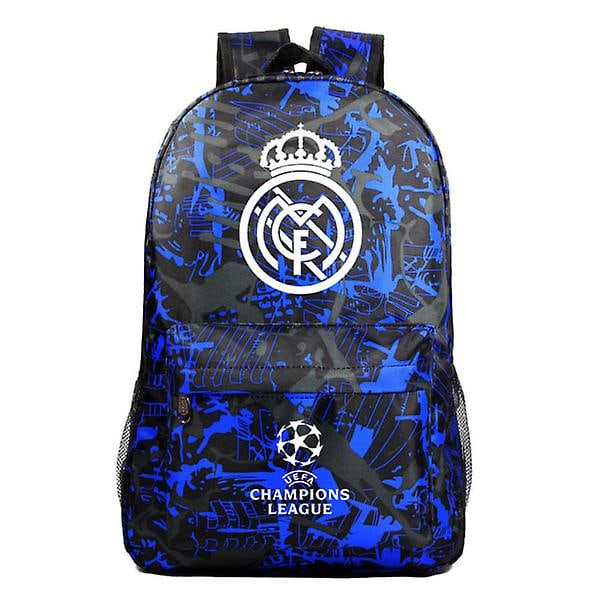 Graffiti Real Madrid Uefa Champions League Skulderbag Fan Ryggsekk Student Skoleveske Oppbevaringspose [L]