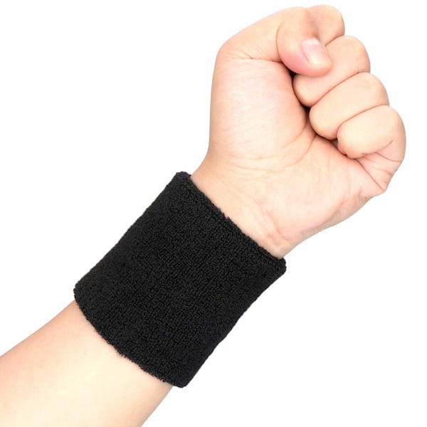 Svettband för män och kvinnor, 6 st handledsskydd, svettabsorberande för gym, sport, tennis, löpning - handledsskydd - gym handledsskydd för män - (LGL)