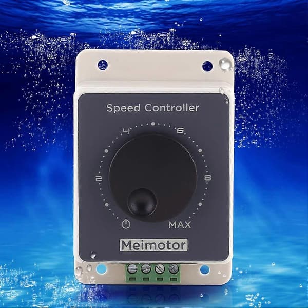 2V Motorhastighetskontroller, 10-60V 20A DC Pulsbreddemodulator PWM Motorhastighetskontroller Regulator Vanntett Skall (LGL)