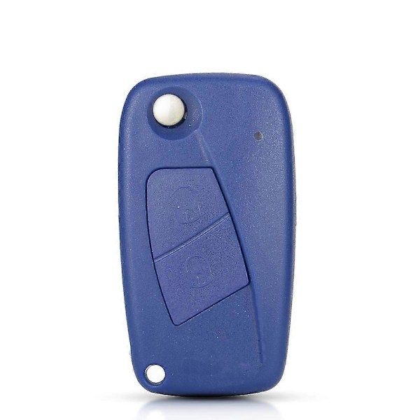 2/3 Knappar Bilnyckelskal För Fiat 500 Punto Stilo Ducato Panda Doblo Bravo Fällbart Fjärrkontroll Nyckelfodral Oskuret Blad LGL 2 Buttons Blue