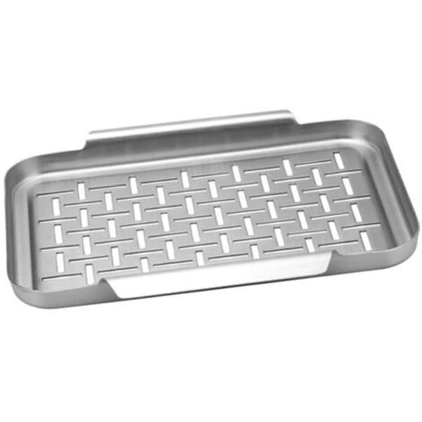 Grillplate i rustfritt stål 290x250x20mm grillutstyr (LGL)