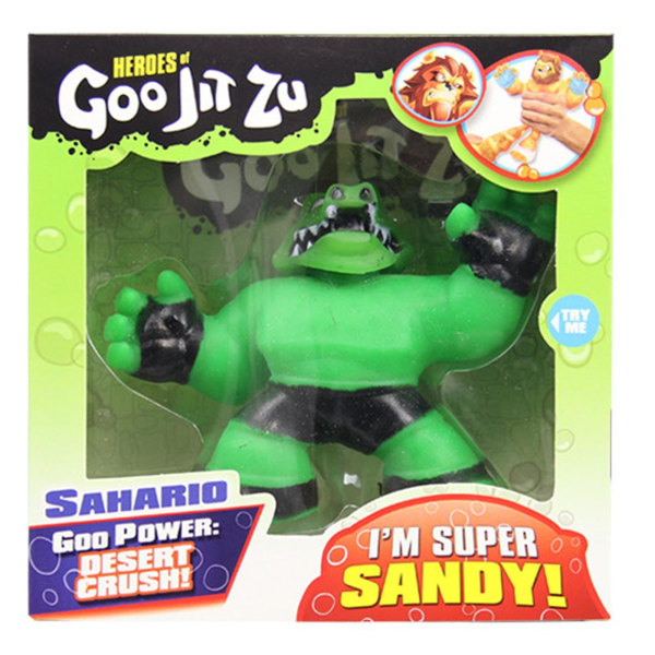 Heroes Sahario Goo Jit Zu Super Sandy Stretchy Figur Toy Med Goo Transformation Crocodile