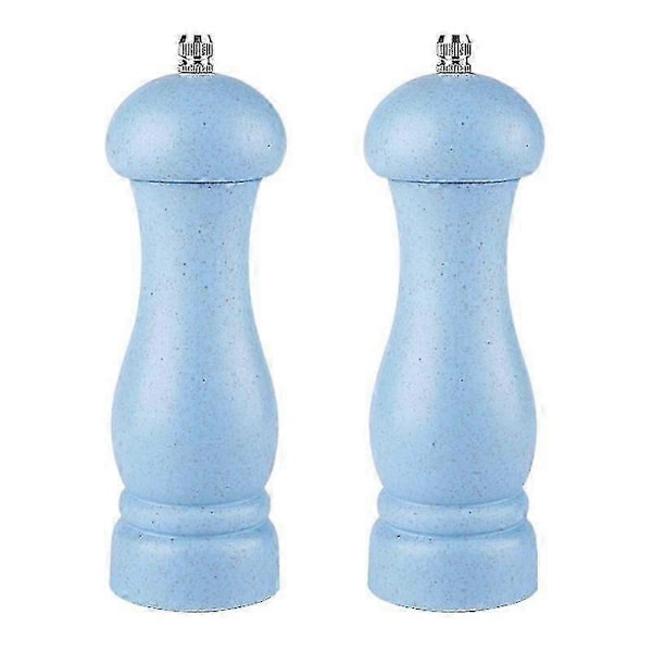 Høykvalitets Salt- og Pepperkvern i Eiketre med Justerbar Grovhet og Påfyllbar - GOOD LGL Light Sea Blue Color Box