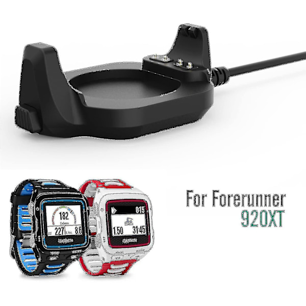 Garmin Forerunner 920xt laderdokk - USB-datasynkronisering ladekrybbe dokklader med 1 m ladekabel [GGL]