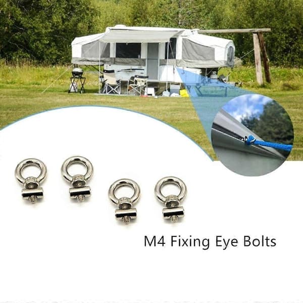 Rustfri stål markiseskinnestoppere stopper autocamper markiseskinne (LGL)