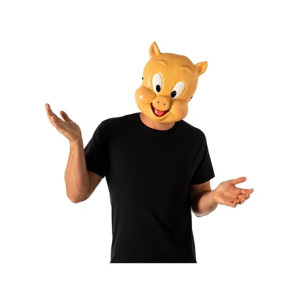 Porky Pig 1/2 Maske (LGL) Brown One Size