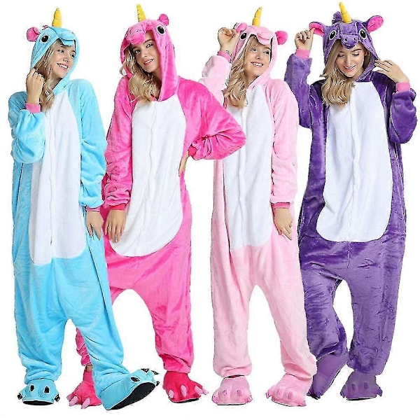 Pegasus Enhörning Pyjamas Kostym enhörning Jumpsuit LGL Blue 115cm