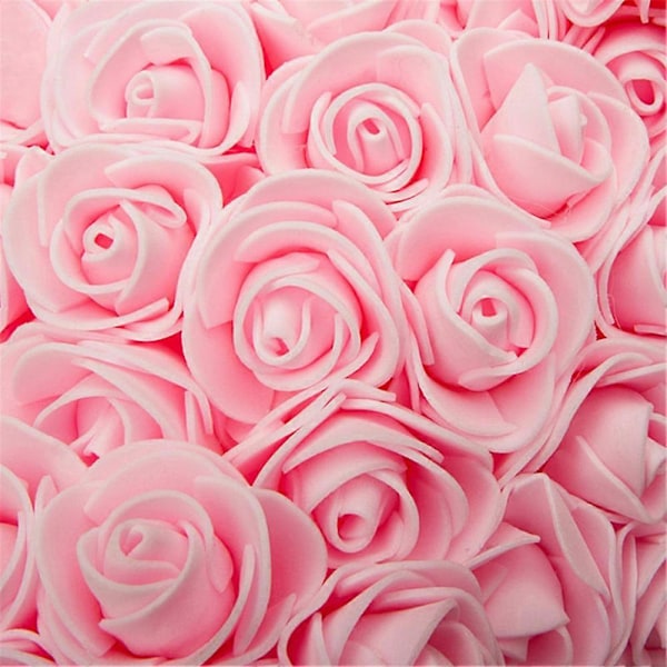 25cm Skumrosbjörn Romantisk Blomsterbjörn för Alla Hjärtans Dag Födelsedag Bröllopsdagar LGL White