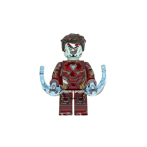 Zombie-version af The Avengers Super British Iron Man Falcon Dr. Qi Minifigure Building Blocks
