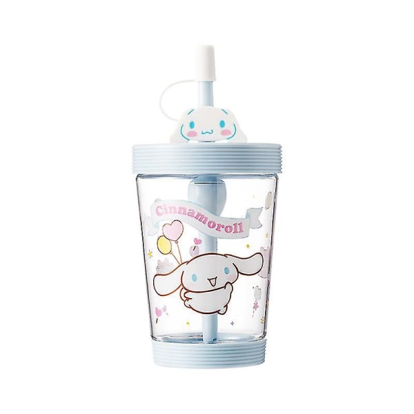 Kawaii Sanrioes Anime Cinnamoroll Kuromi My Melody Vannflaske Drikke Tegneserie Bærbar Sport Te Kaffe Koppka Sugerør Kopp Gaver NM-3Q