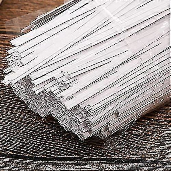 200 stk Kraftpapir Twist Ties Brød Twist Ties Godteri Ties For Poser 5\"(120mm) Lengde Hvit Farge  (LGL)