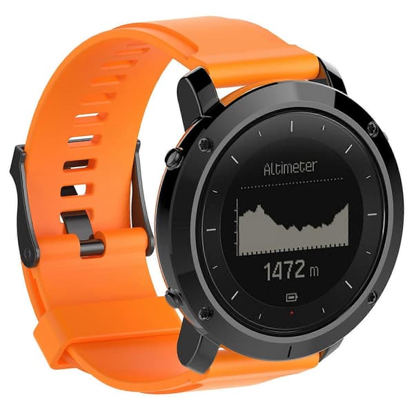 Silikoninen kellon ranneke Suunto Traverse -kelloon jousitangoilla ja työkalulla (LGL) Multicolor Style D