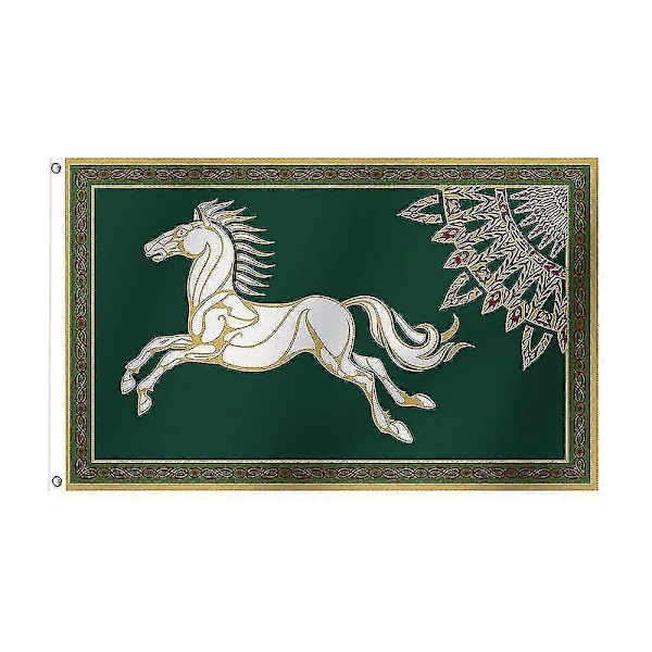 90x150cm Kongeriget Rohan Flag Riddermark Banner LGL 120 x 180cm