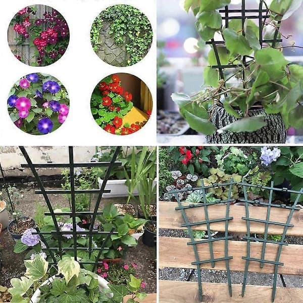 Stabilt Stapelbart Klätterstöd i Plast för Krukväxter, Trädgård, Uteplats, Blommor, Grönsaker (LGL)