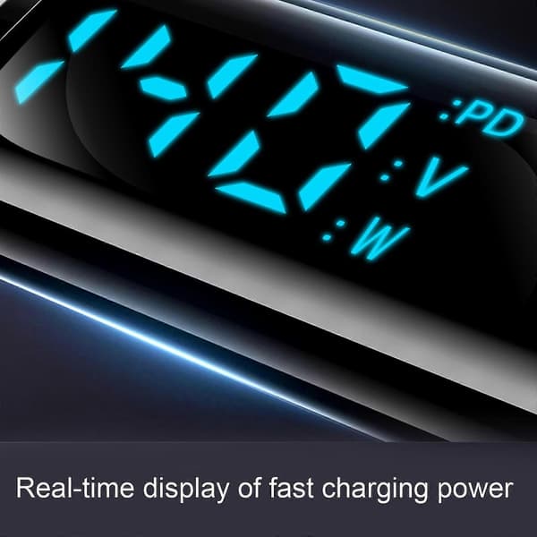Digital Display PD 100W USB-C til Type-C Adapter Type-C Han til Hun Konverter (LGL)