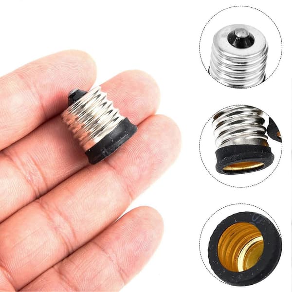 LED-valoadapteri - 8 kpl Lampunpidike Muuntimet Lampun kanta-adapteri Lampunpidikkeen lisävaruste (e17 - E14) (LGL)