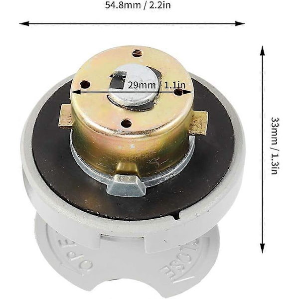 Tanklock och nycklar för GY6 4-takts skoter 139QMB för TAOTAO (LGL)