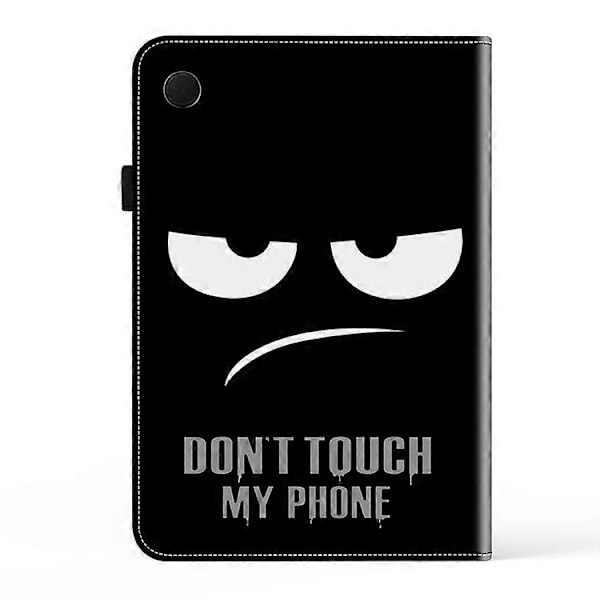 För Samsung Galaxy Tab A9+ Kristalltextur Målat Läder Tablet Fodral LGL Dont Touch My Phone