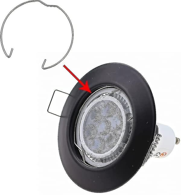 4 st Fjäderringar Fästen Clips & LED-glödlampshållare (LGL) Binaural version MR16