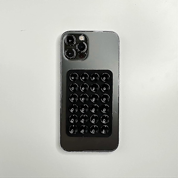 Silikon Sugpropp Mobilskal Fäste, Självhäftande Mobilskal Fäste Matta Sugpropp Mobilskal Hållare Hand LGL Black 5pcs