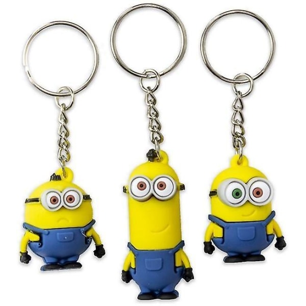 1-pakkaus Minions-avaimenperä 3D-hahmo Valittu