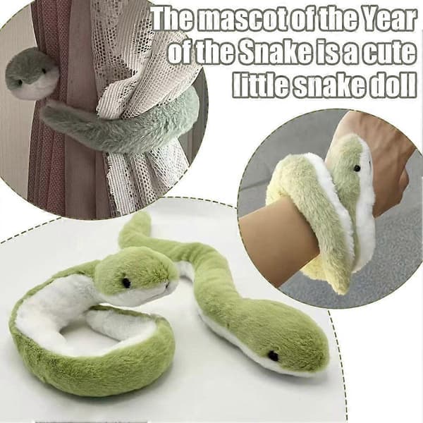 Plysch Orm Gosedjur 2025 Leksak Tecknad Grön Orm Docka Present (LGL) 20cm
