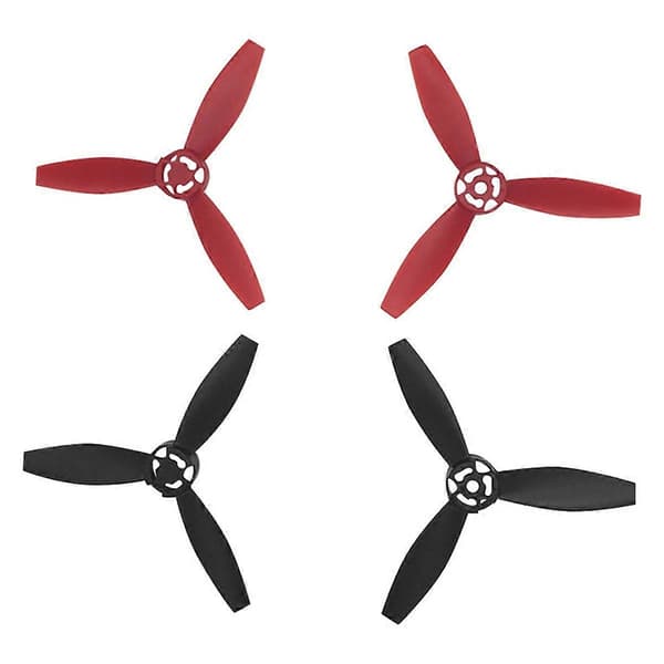 For Parrot Bebop 2 Drone Propellblader Dronetilbehør Svart+Rød (LGL)
