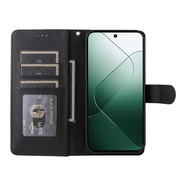 Läderfodral för Xiaomi 14 5G (LGL) Black