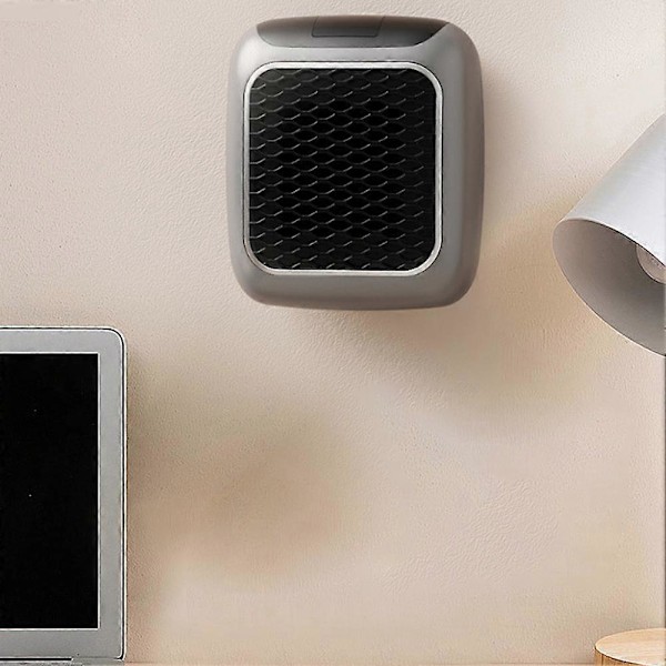 Väggmonterade element med fjärrkontroll 800W PTC-keramiska elektriska element Låg konsumtion Rumsvärmare för hemmet LGL Grey UK plug